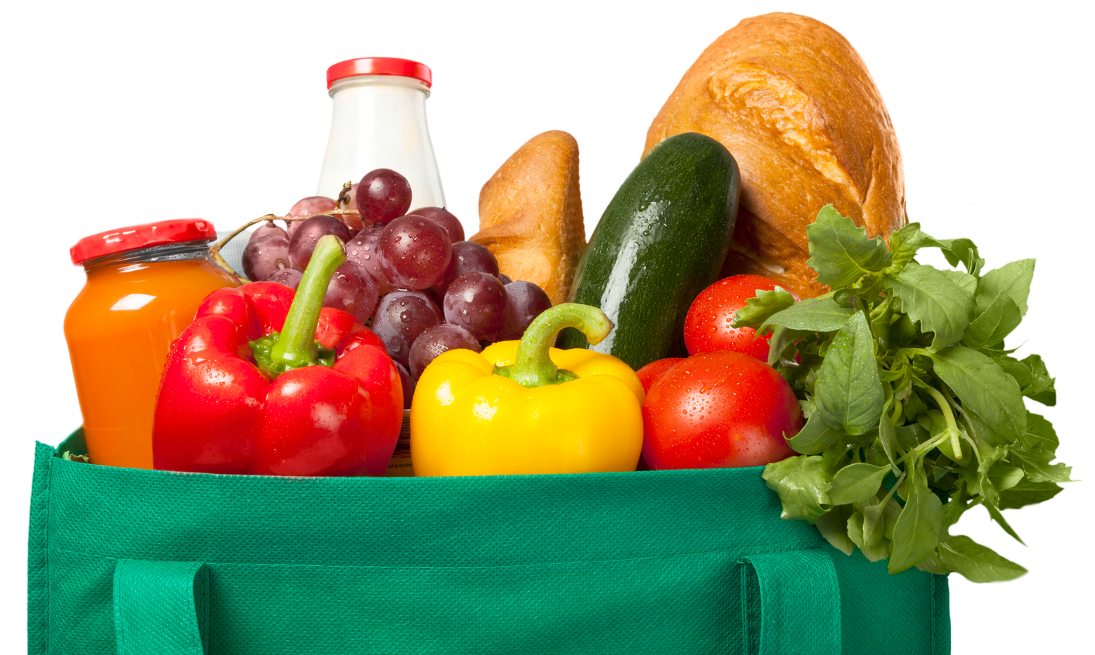 Reusable Shopping Bag Full of Groceries